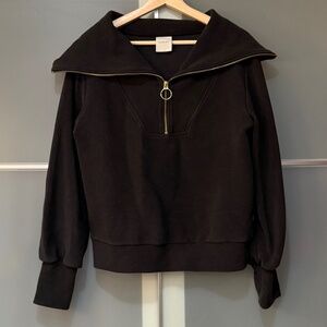 Varley Vine Half-Zip Pullover in Black - Size Small